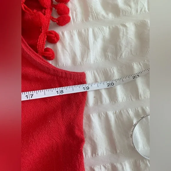 Umgee Red Embroidered Dress with Floral Details - Picture 14 of 16